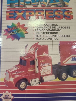 Vintage Hi-Way Express τηλεκατευθυνόμενη νταλίκα 1996 καινούργιο