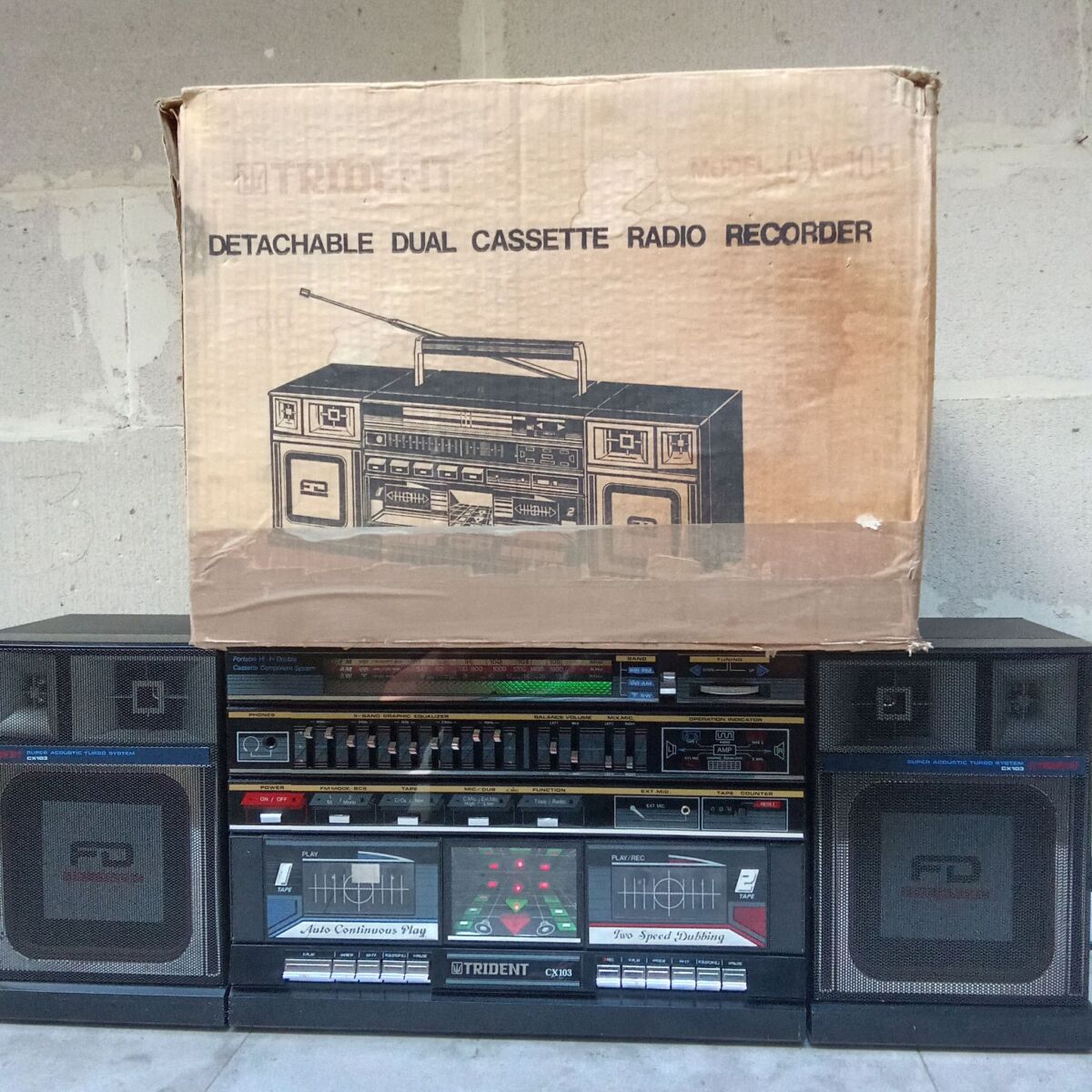 Boombox Trident CX 103 cassette player… - € 320,00 - Vendora.cy