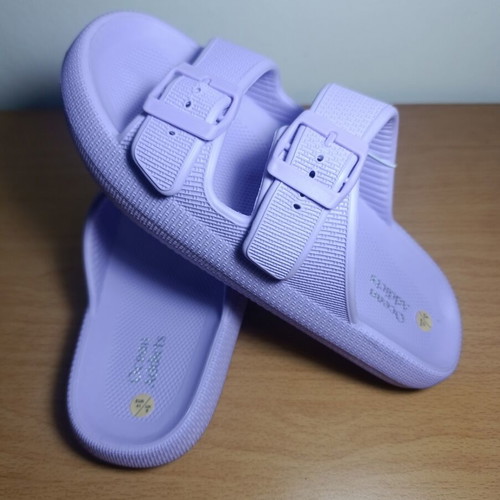 Ocean Addicts slippers with double strap, lilac
