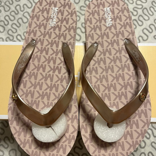 Michael Kors slippers brand new, sizes 36-37, beige and gold