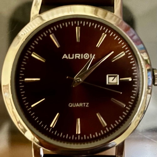 Auriol Quartz watch like new, classic minimal design
