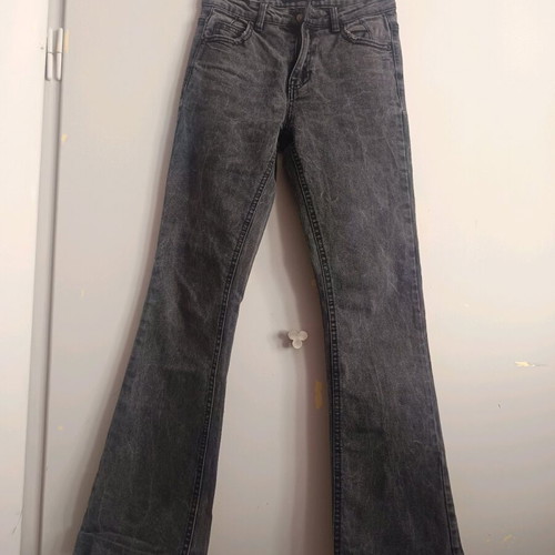 Flare jeans Stradivarius grey size 32 like new
