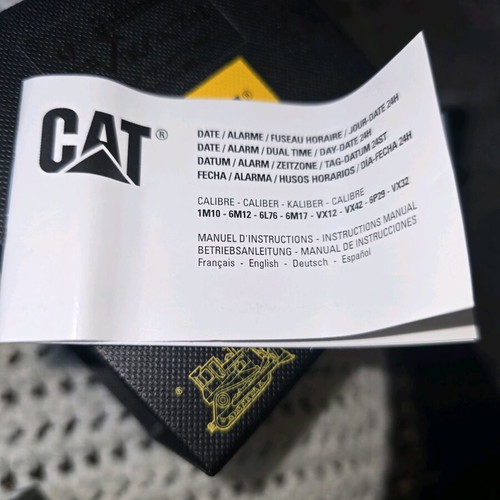 CAT wristwatch like new, steel and rubber strap