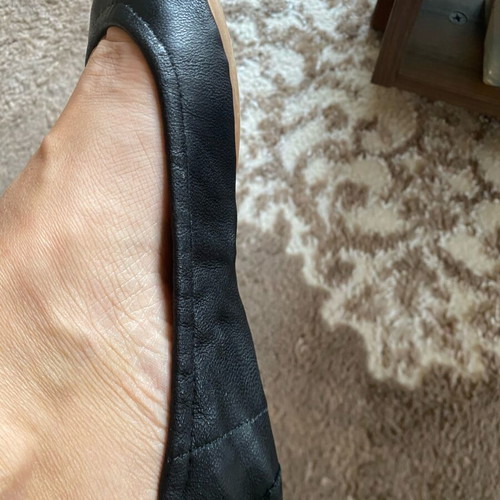 Ballet flats size 37 like new, black, foldable