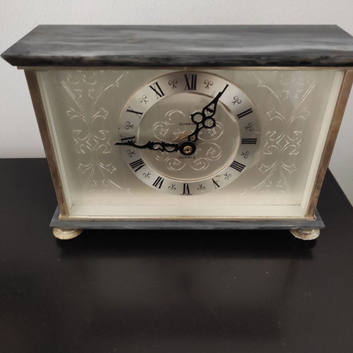 Dugena Quartz Decorative Table Clock with Marble