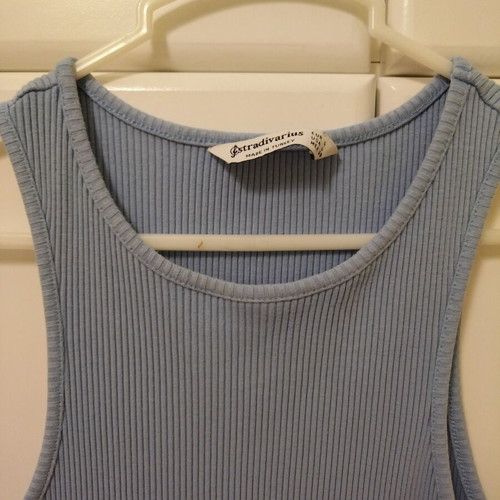 Stradivarius ριπ φόρεμα μεταχειρισμένο, large, γαλάζιο