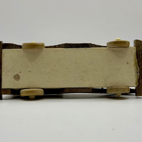 Wooden old school toy car handmade, used