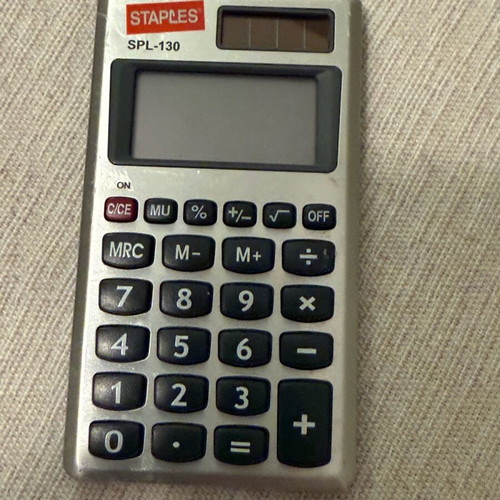 Calculator solar-powered like new