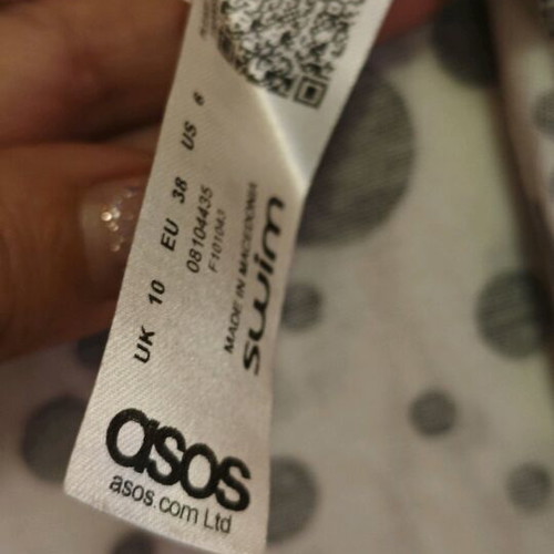 Asos set top and skirt black like new