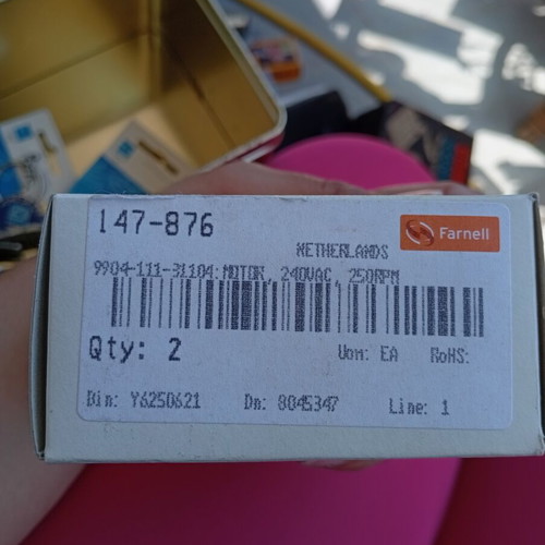 Premotec Synchronous Motor 220V 250RPM New Made in Holland