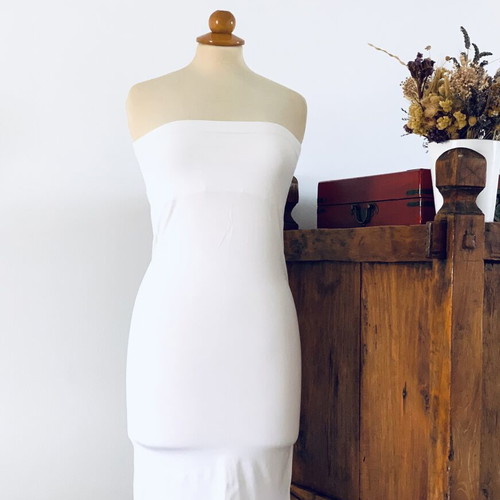 Strapless dress Ioanna Kourbela white new, size S
