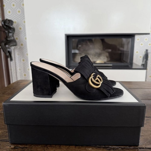 Gucci Marmont Mules No.38.5 new, black