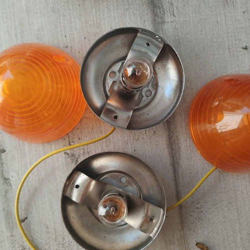 Honda C50 front turn signals 12v used, aftermarket