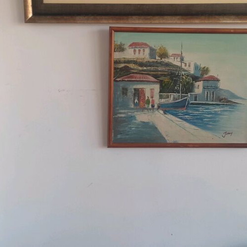 Signed painting 44x54 like new, acrylic with embossed texture