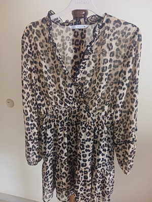 Zara dress with unique sleeves, multicolor, size S