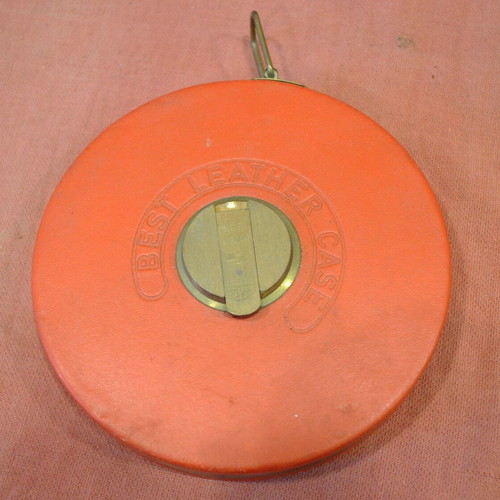 Collectible measuring tape 25 meters from former East Germany like new with leather case