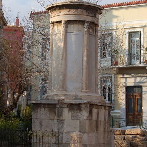 Lysicrates Monument engraving used from 1840 with frame