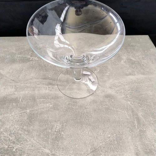 Slim glass footed compote, diameter 22 cm, height 17 cm