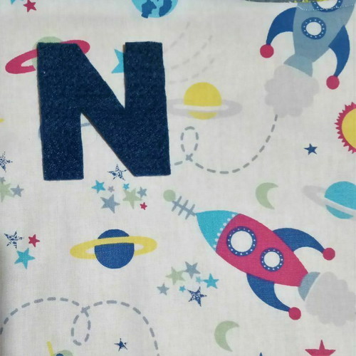 Children's handmade placemat with space theme made to order