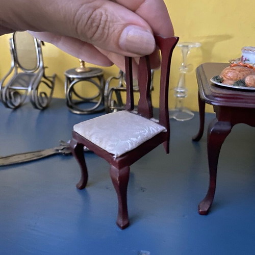 Harrods dining table and buffet miniatures used for dollhouse
