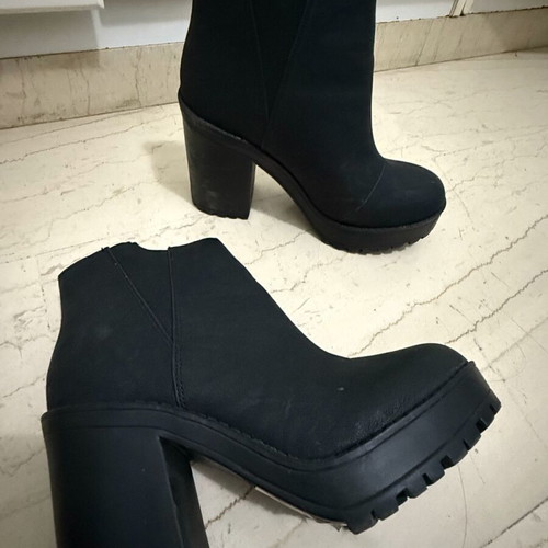H&M ankle boots used, black, 10cm heel, size 37