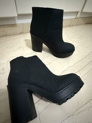 H&M ankle boots used, black, 10cm heel, size 37