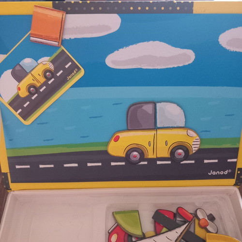 Janod Magnetic Book Vehicles like new