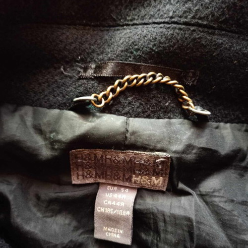 H&M Regular Fit Jacket mixed wool like new black