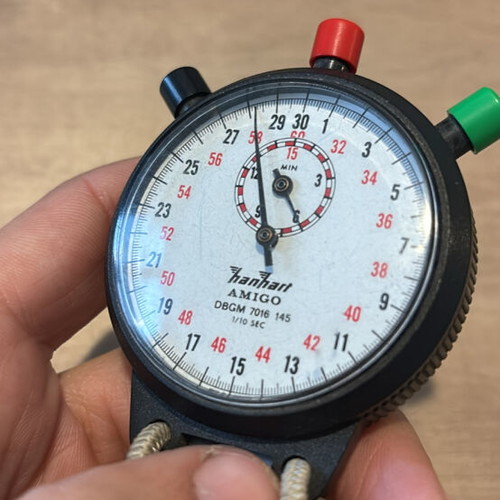 Hanhart DBGM 7016 winding watch like new, German