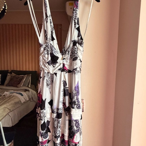 Roberto Cavalli mini dress S like new with floral print