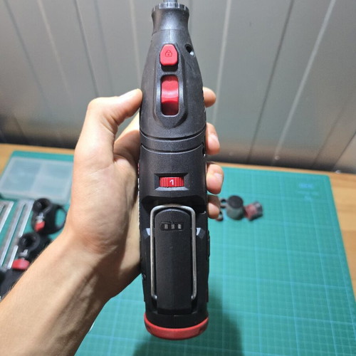 Cordless multitool used with many accessories
