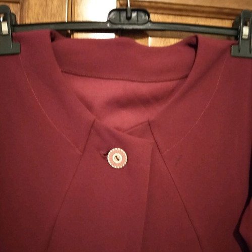Set jacket with pants like new, burgundy scuba fabric