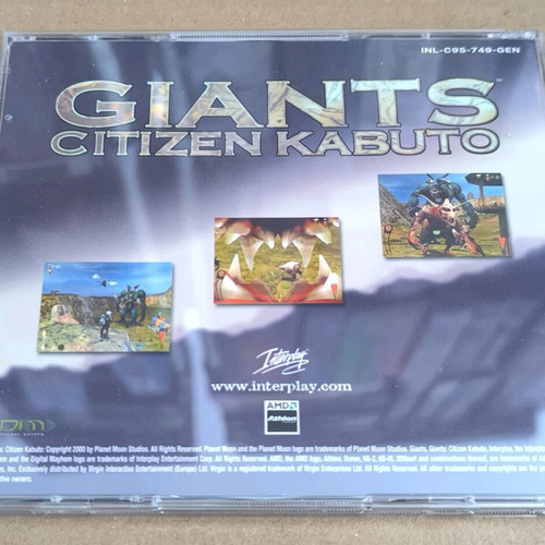 Giants : Citizen Kabuto PC CD-ROM like new, Big Box