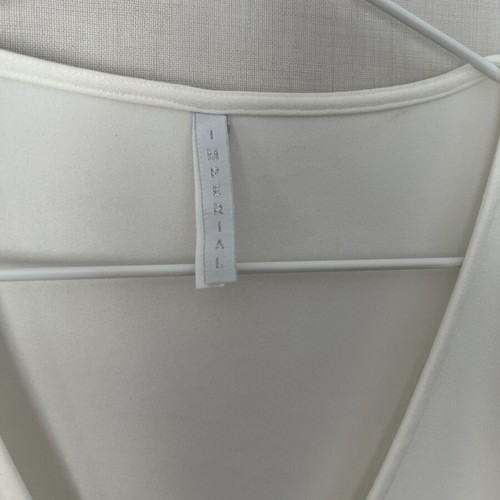 Imperial white blouse like new with wide sleeves and open neckline