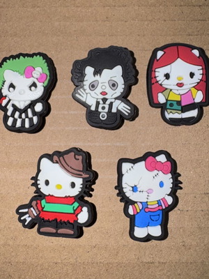 Hello Kitty Halloween Crocs charms, set of 5
