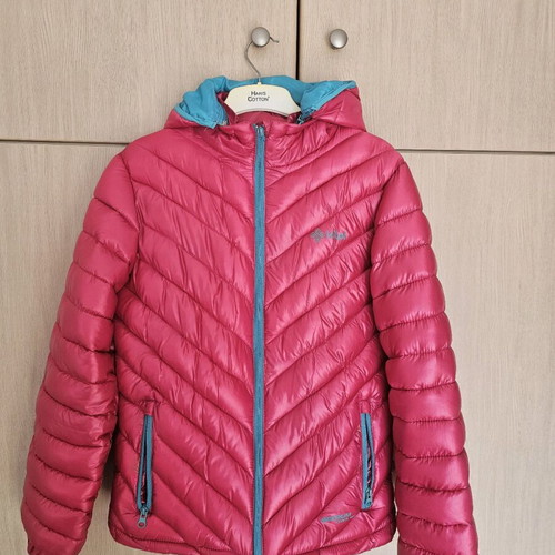 Kilpi women's snow jacket used, size 36, fuchsia with blue details