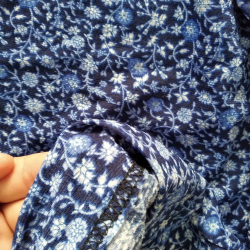 Tally Weijl blue floral palazzo pants with elastic waist, XS