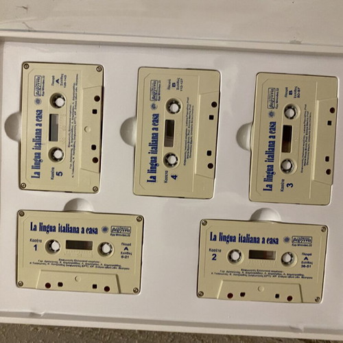 Italian Learning Cassettes like new