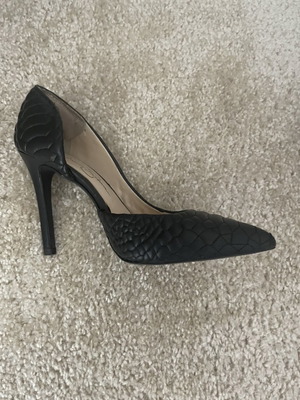 Γόβες Jessica Simpson δερμάτινες μεταχειρισμένες, μαύρες, νούμερο 39