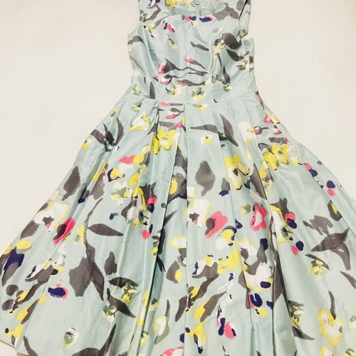 Floral midi dress mint green, like new, size S