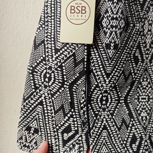BSB Mini Skirt New, Black and White, Size Small