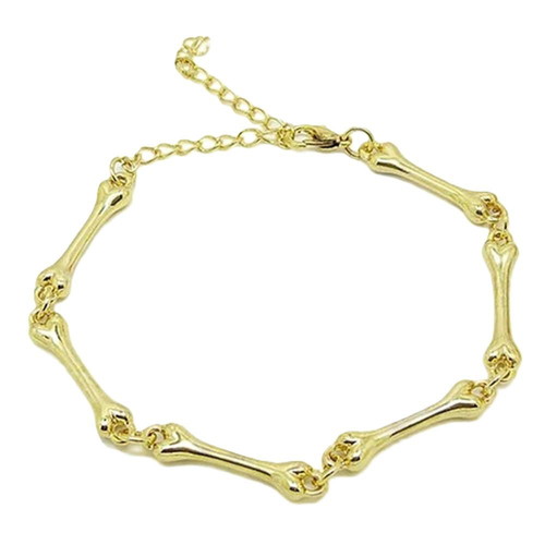 Imitation Jewelry Bracelet Bones new, gold color