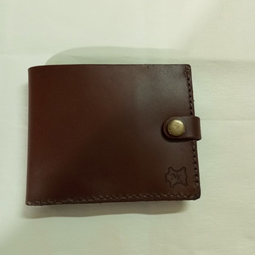 Wallet handmade from genuine cow leather, brown