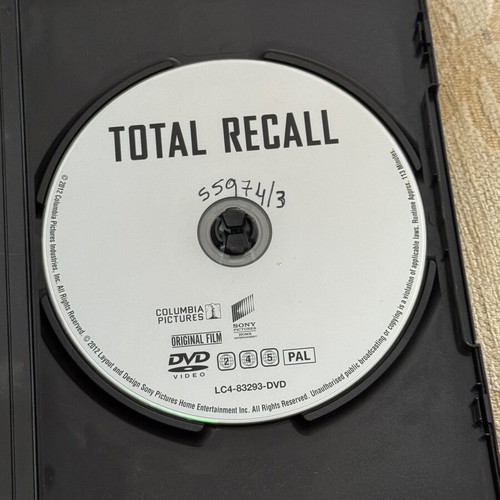 Total Recall DVD movie used with Greek subtitles