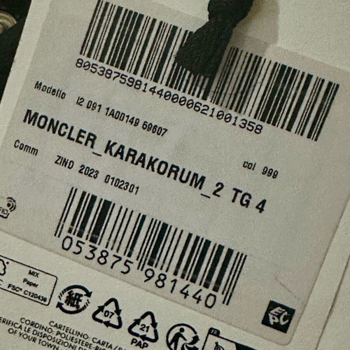 Moncler Karakorum 1954 Re/Icons jacket TG4 (XL) new with tags