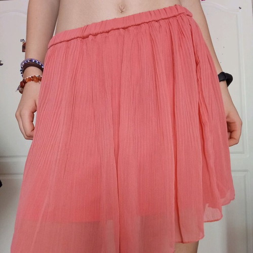 Zara coral skirt like new, size S