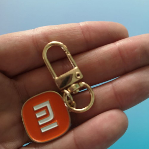 Metal keychain with carabiner new