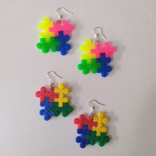 Puzzle handmade earrings new