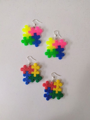 Puzzle handmade earrings new