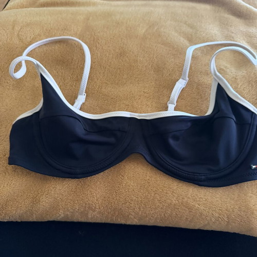 Tommy Hilfiger bikini top like new, white and blue